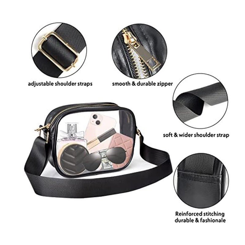 Clear Crossbody Bag, Stadium-Approved - Drive Supply